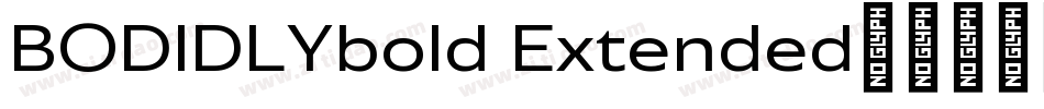 BODIDLYbold Extended字体转换
